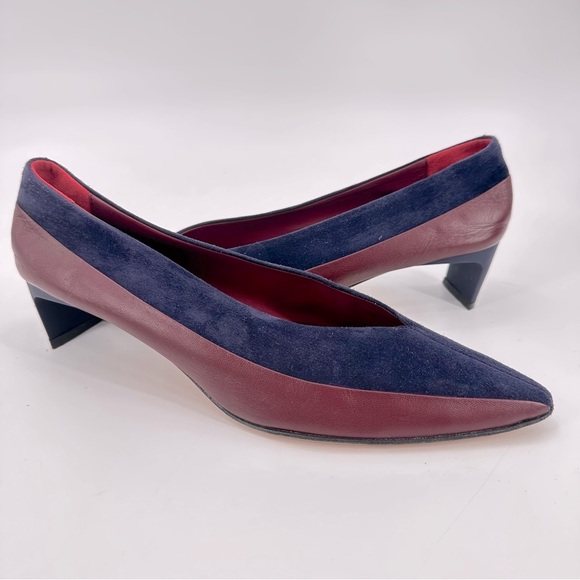 GRAY MATTERS Colorblock Clara Pump Unique Art to Wer Heels Size 40 - Picture 1 of 7